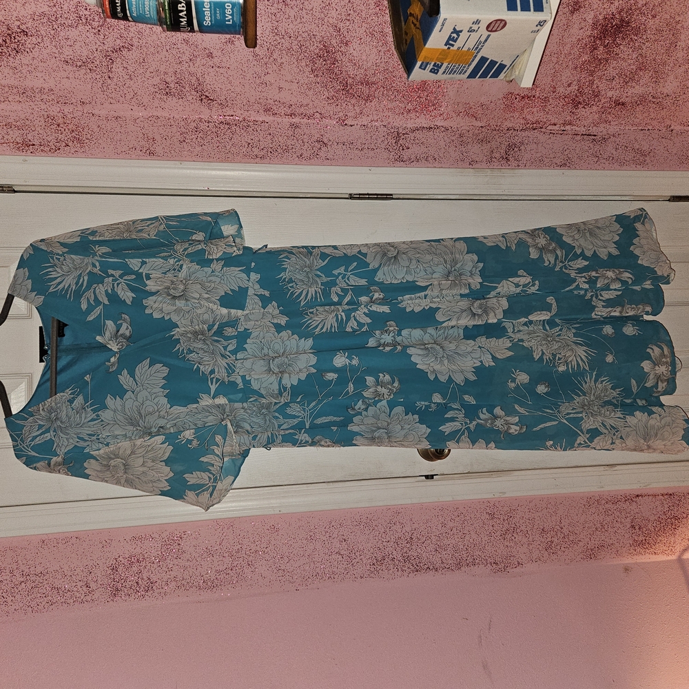 Floral Blue Dress